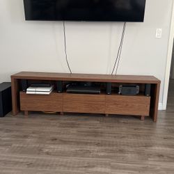 Wood Media Console