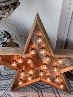Hang Made Lighted Star