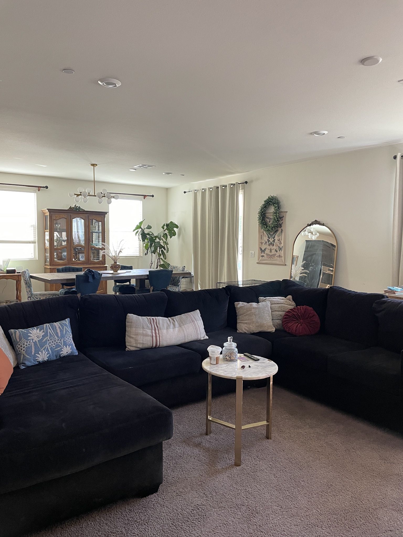 Black Sofa Couch Excellent Condition