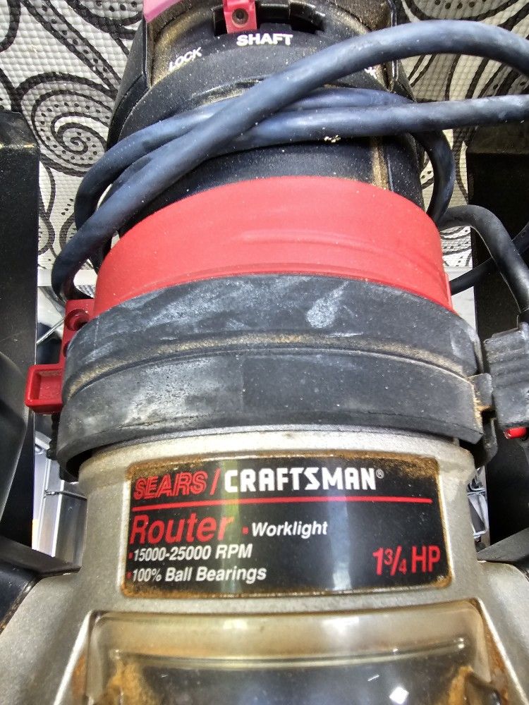 ROUTER and TABLE CRAFTSMAN 1.75 HP