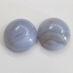 Two Agate Cabochon Stones 