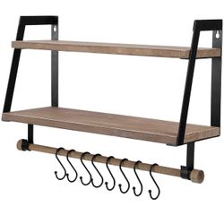 2 Tier Floating Shelf