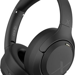 Riwbox Hybrid Active Noise Cancelling Headphones, Wireless Bluetooth Headset Over Ear, 60H Playtime, High-Fidelity, Foldable, Comfort&Immersion for Wo