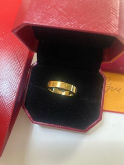 Ring with box and bag