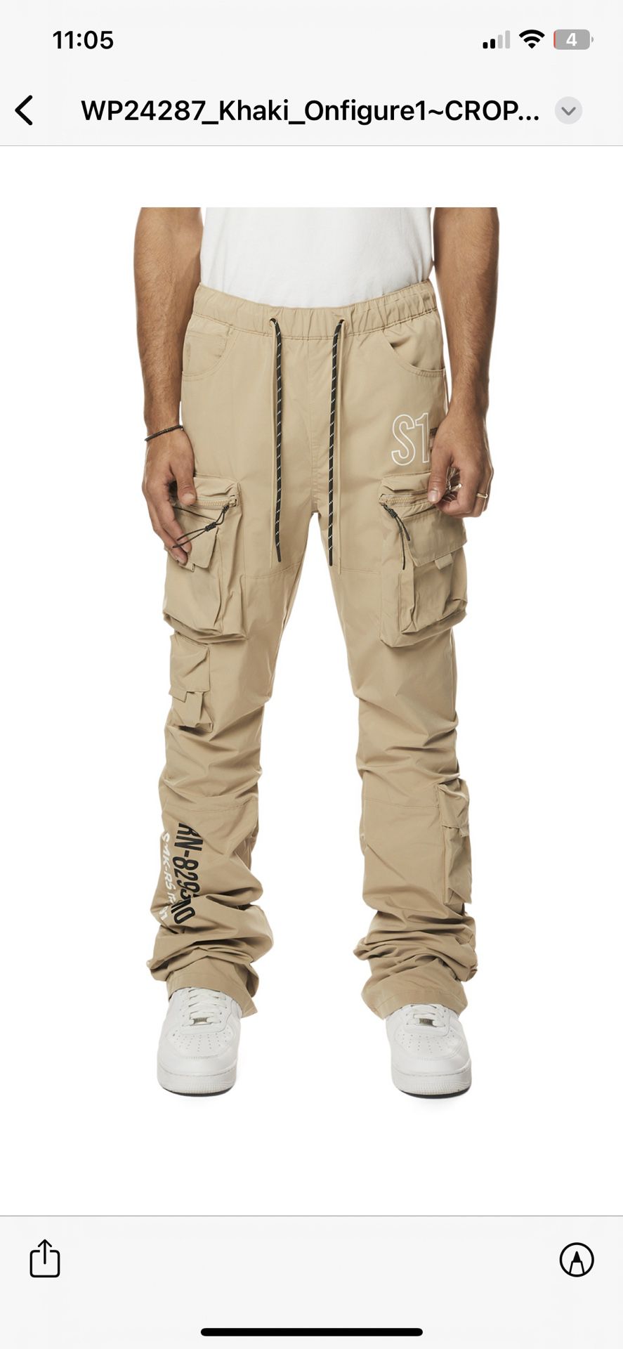 Men’s Stacked Jogger Pants Sizes Small To XXL 