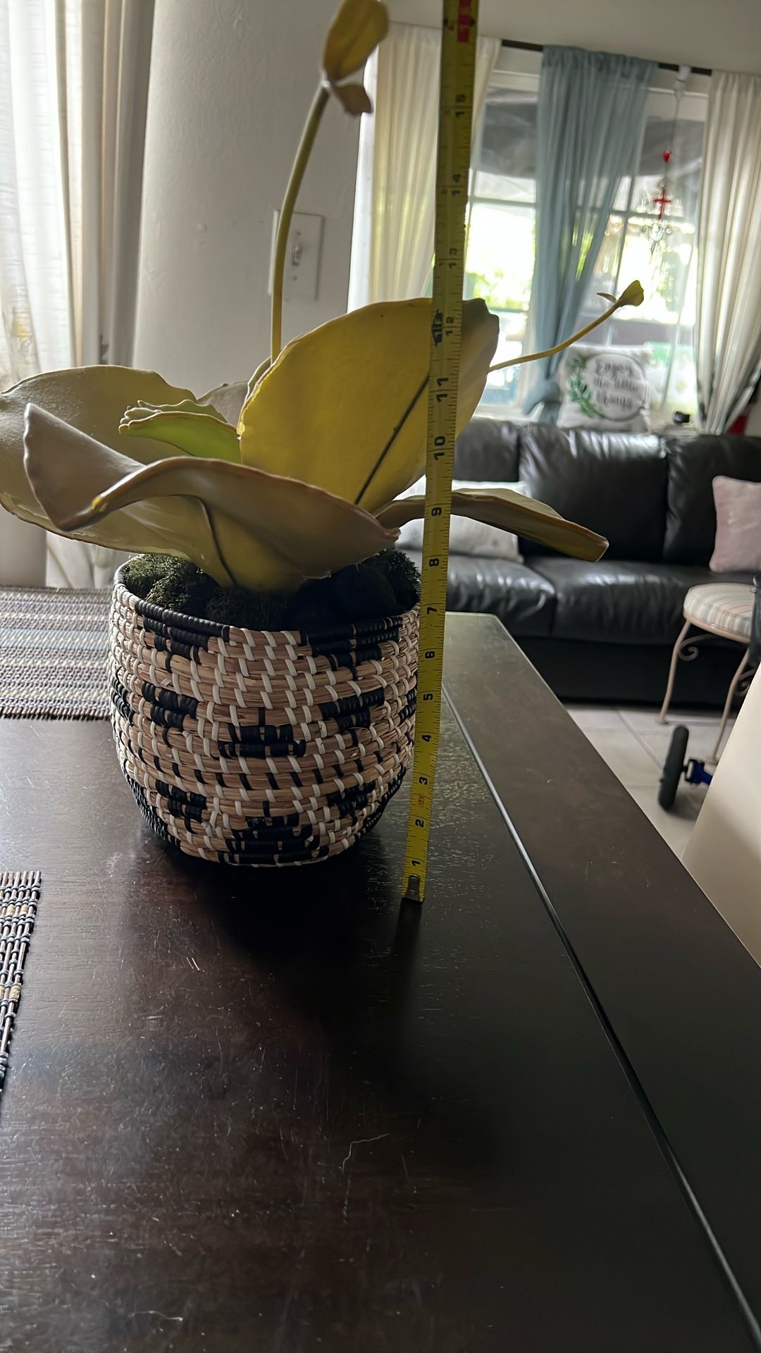 Fake Succulent Plant In Basket