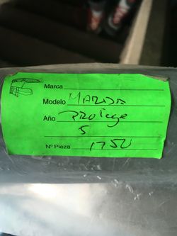 Mazda spoiler in primer price negotiable