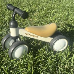 Retrospec Bicycles Cricket Mini 6" Kids' Balance Bike - Eggshell: Adjustable Handlebar & Seat, Steel Frame,