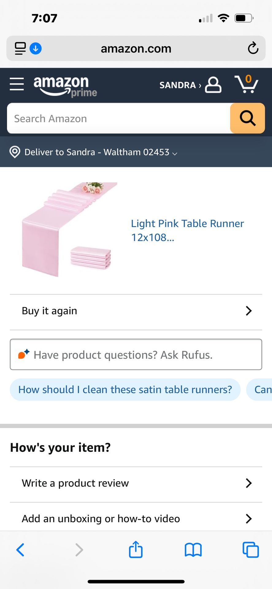 Pink table runners 24 pieces