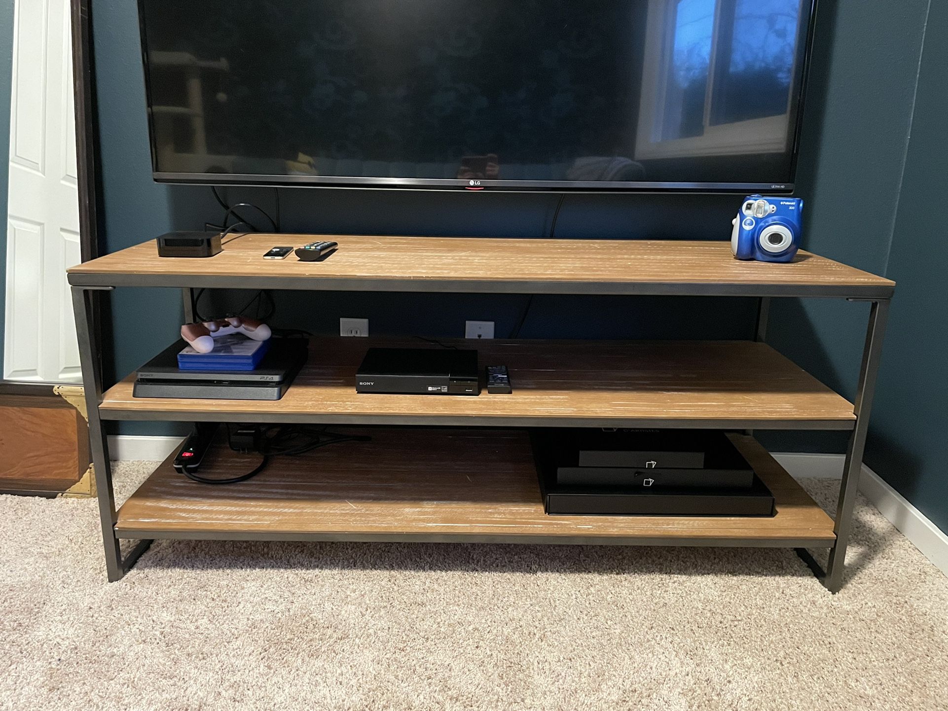 54” Tiered Wood TV Stand / Entertainment Center