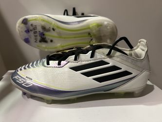 ADIDAS MEN'S F50 ELITE MESSI FG WHITE/BLACK/PURPLE