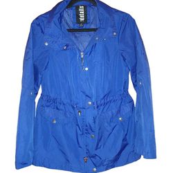 INTL Details Headed Zip-Up Rain Jacket