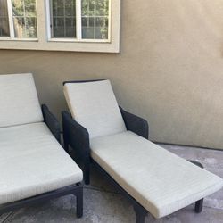 Outdoor Chaise Lounger Set