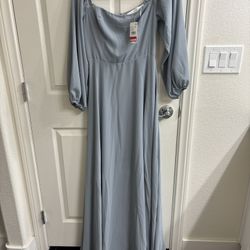 ASTR dusty Blue Long Dress From Nordstrom Rack ( Brand new with tags) 