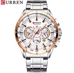 Nuevo reloj CURREN deportivo informal con cronógrafo para hombre