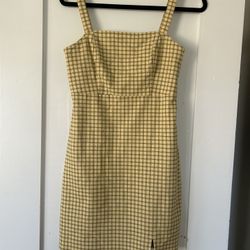 Yellow Plaid Dress