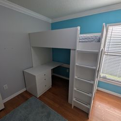 IKEA SMASTAD Loft Bed - White