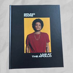 Bruno Mars Live At The Apollo Hardcover Book