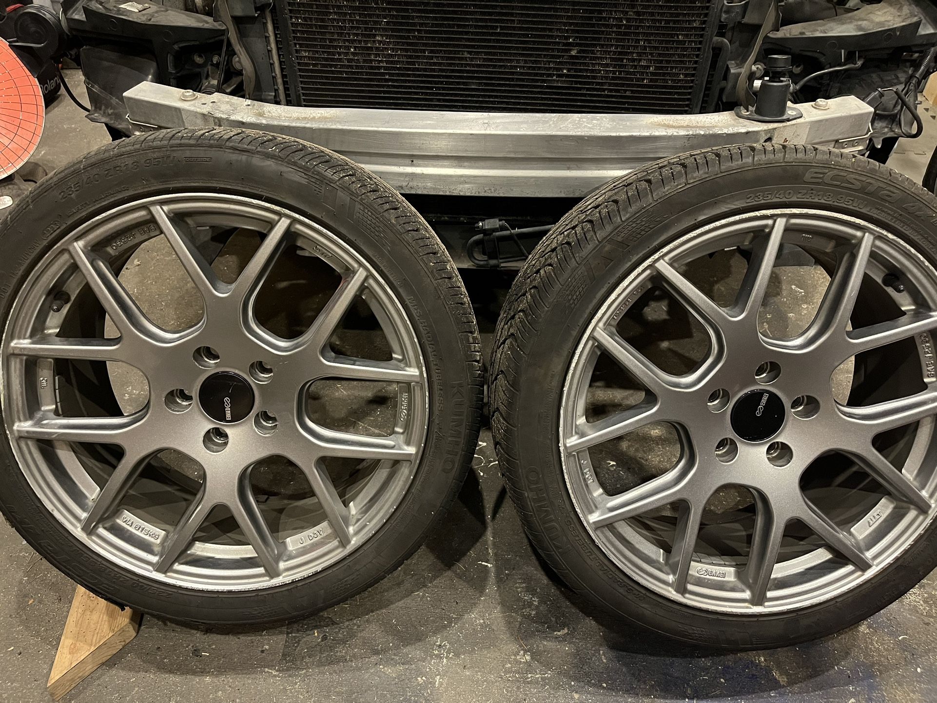 5x112 Enkei wheels 18”x8”