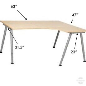 Ikea Galant Corner Desk Birch For Sale In Phoenix Az Offerup