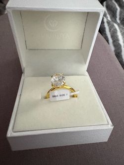 Beautiful 3.5ct. Elongated Oval Cut engagement or promise ring