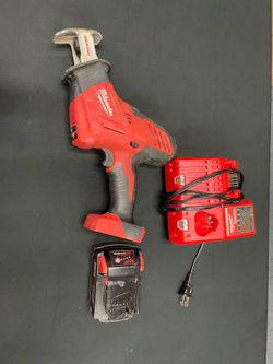 Milwaukee 18v Hacksaw w/4ah batt. And Charger