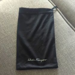 Salvatore Ferragamo Black Satin Sunglass Pouch Dust Bag - Great Condition 