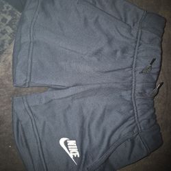Nike Shorts Girls Small Black French Terry Cotton Comfort Outdoors Youth