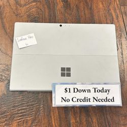 Microsoft Surface Pro 6 12.3 inch Tablet Laptop - PAYMENTS AVAILABLE With $1 DOWN - NO CREDIT NEEDED I5 / 8GB RAM / 128GB Microsoft Surface Pro 6 12.3