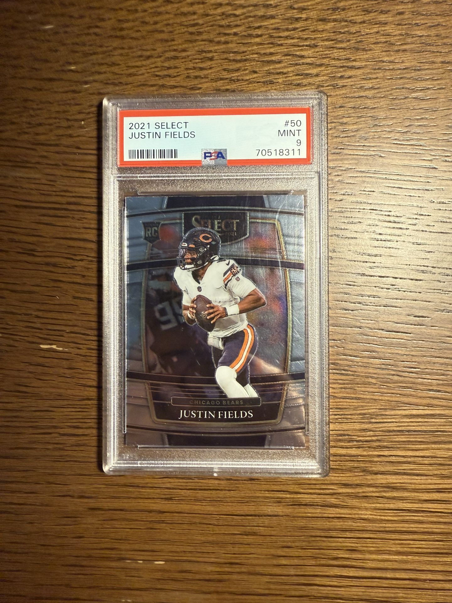 JUSTIN FIELDS SELECT ROOKIE PSA 9