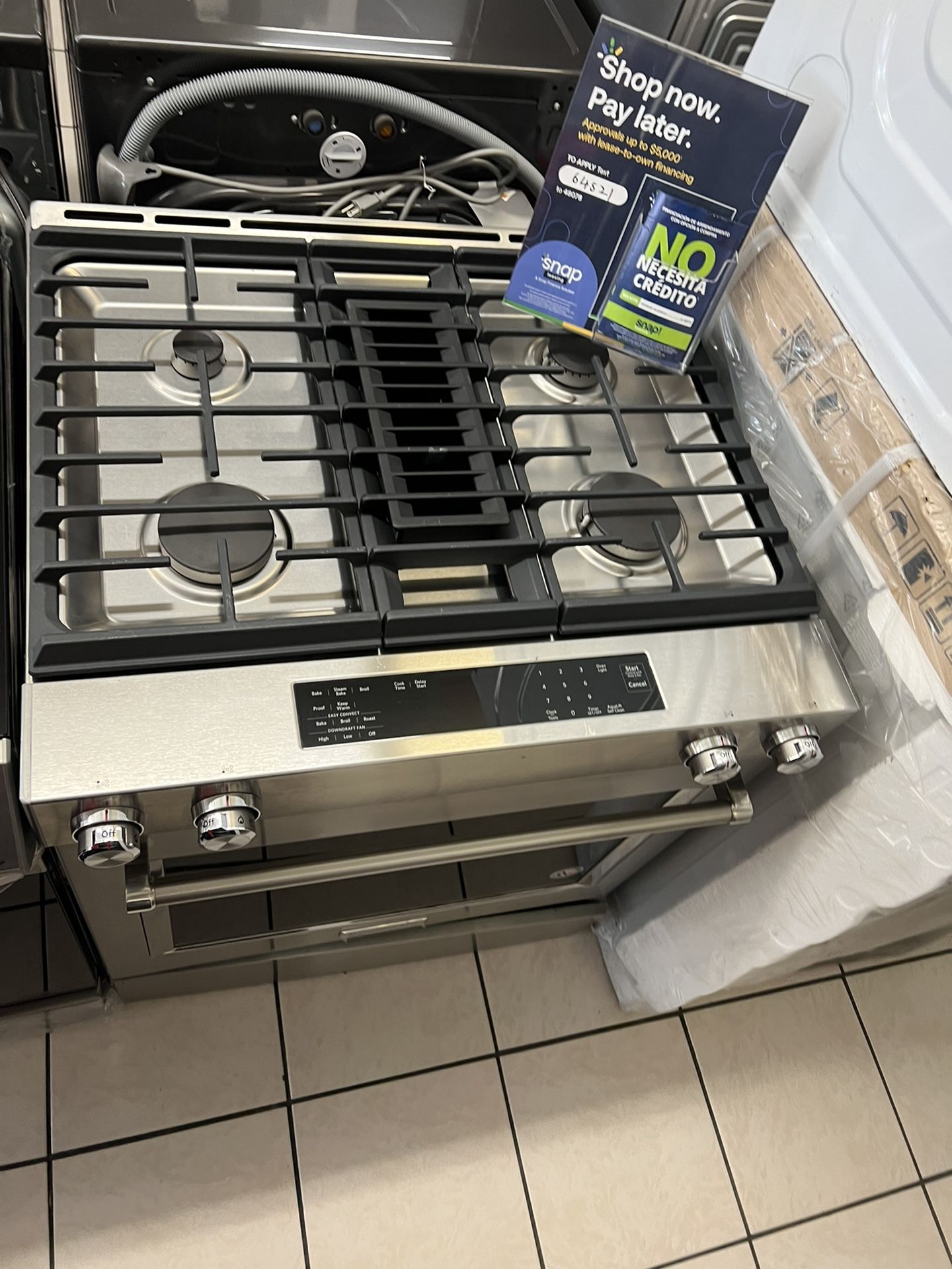Kitchenaid Dual Fuel Downdraft Range 3d mon