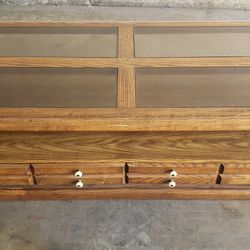 For Sale Early American Glass Top Coffee Table