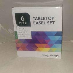 6 Piece Tabletop Easel Set