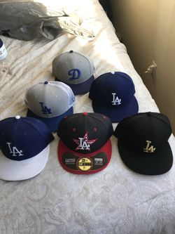 LA Dodgers hats Sz 7 1/4 New Era