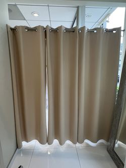 Velvet curtains w/ adjustable rod up to 8ft (Great Condition from a 5 Star Bridal Shop)