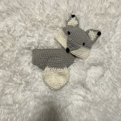 Brand New Silver Fox Photo Prop Outfit 