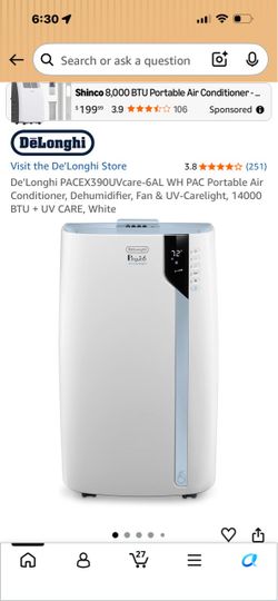 Portable ac  Delonghi brand
