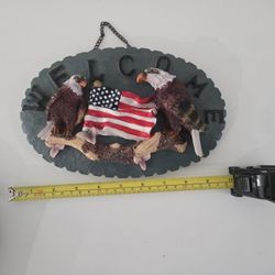 Eagle Welcome Hanging Sign