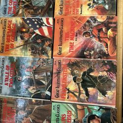 Hard Cover Great Illustrated Classics Books set