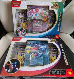 Pokemon 30th Celebration Greninja ex & Sylveon ex Boxes - Brand NEW SEALED