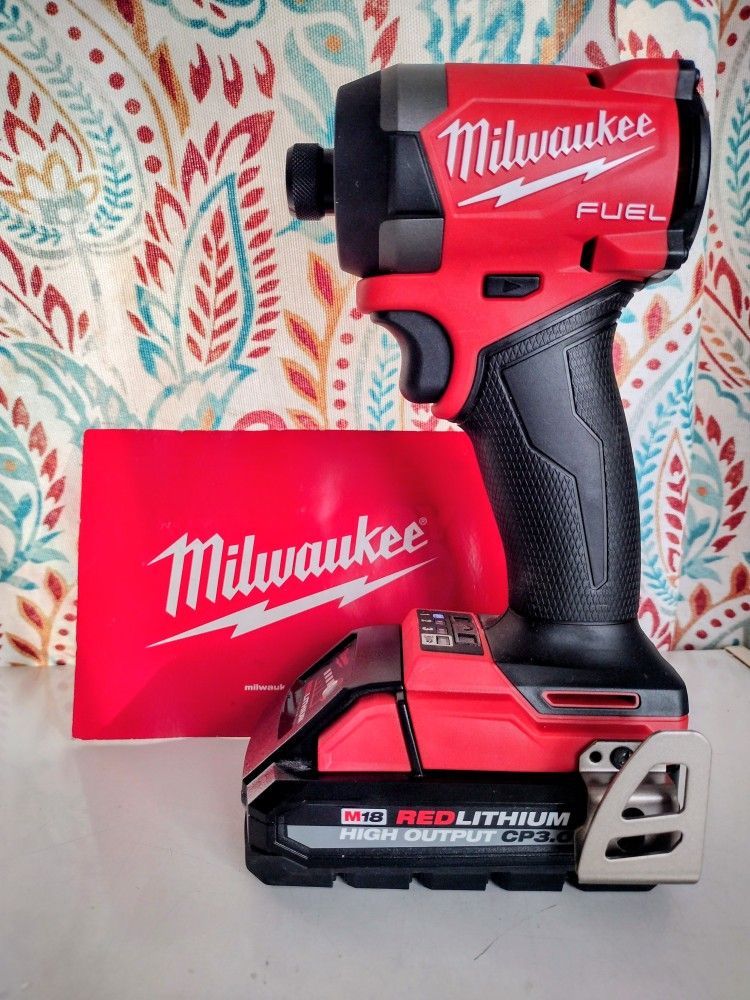 Milwaukee M18 Fuel Brushless Cordless Impact Driver & 3.0 Battery. $170