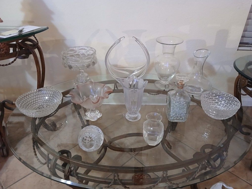 11 Pieces Of Fine Glass Ware