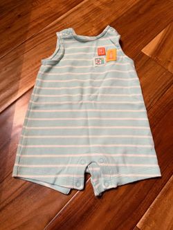 Baby boy carter’s beach theme romper. Size 3/6 months