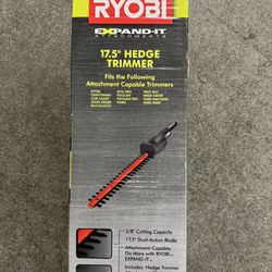 Brand New Unopened Ryobi 17.5” Hedge Trimmer