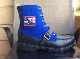 NEW YOUTH BIG KIDS WOMEN POLO RALPH LAUREN RANGER HIGH II HIKING BOOTS Sz 4.5Y & 5.5Y Available