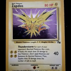 Zapdos Pokémon Card