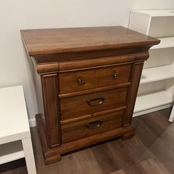 Brown Wood Dresser 3-drawer
