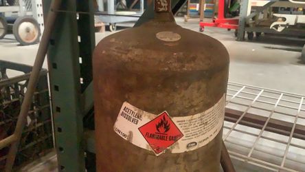 Plumber welder acetylene tank .. with gas welding brazing cutting