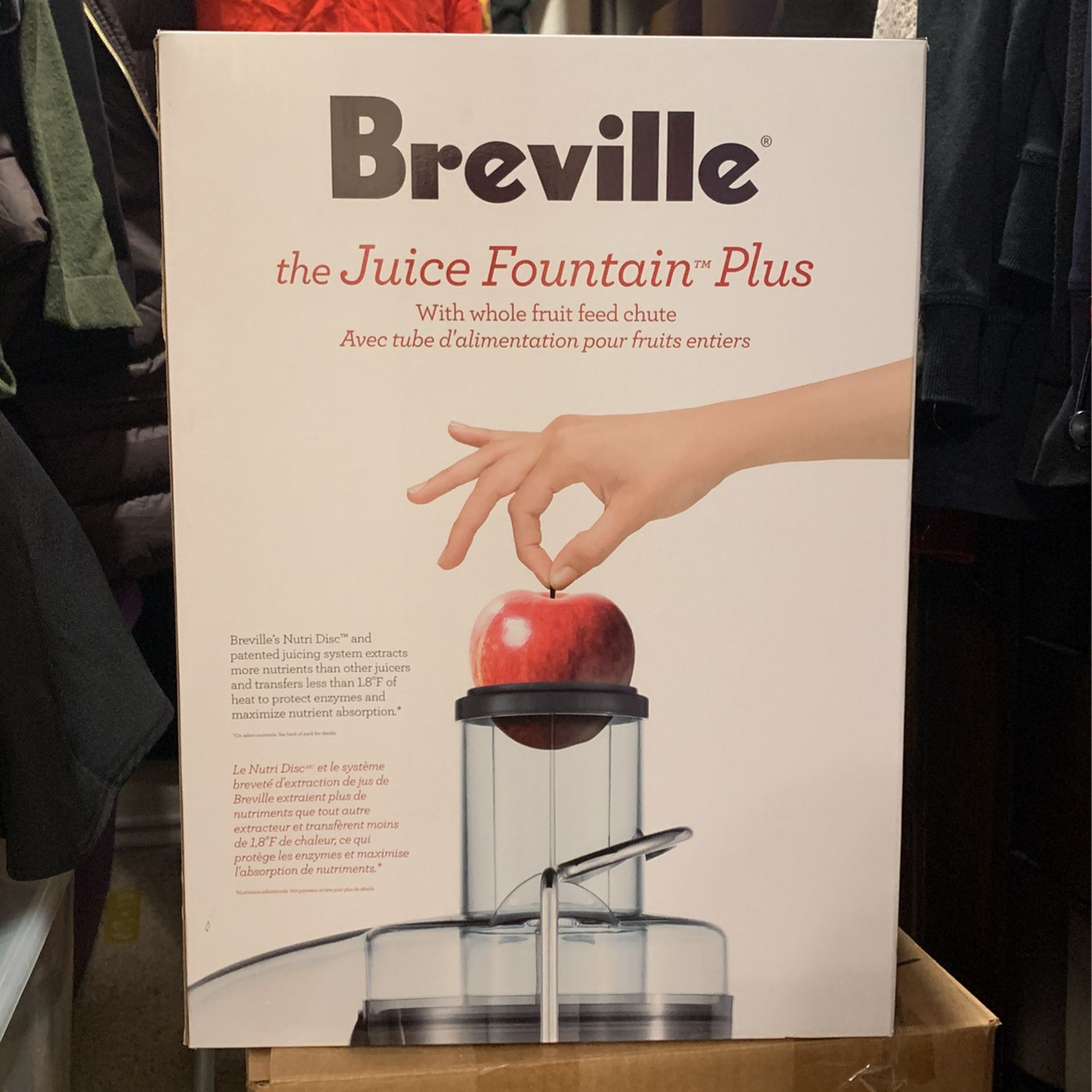 Breville The Juice Fountain Plus With Whole Fruit Feed Chute 