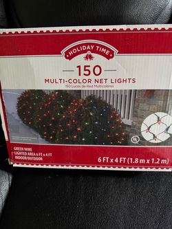 Holiday Time 150 Multi-Color Net Lights